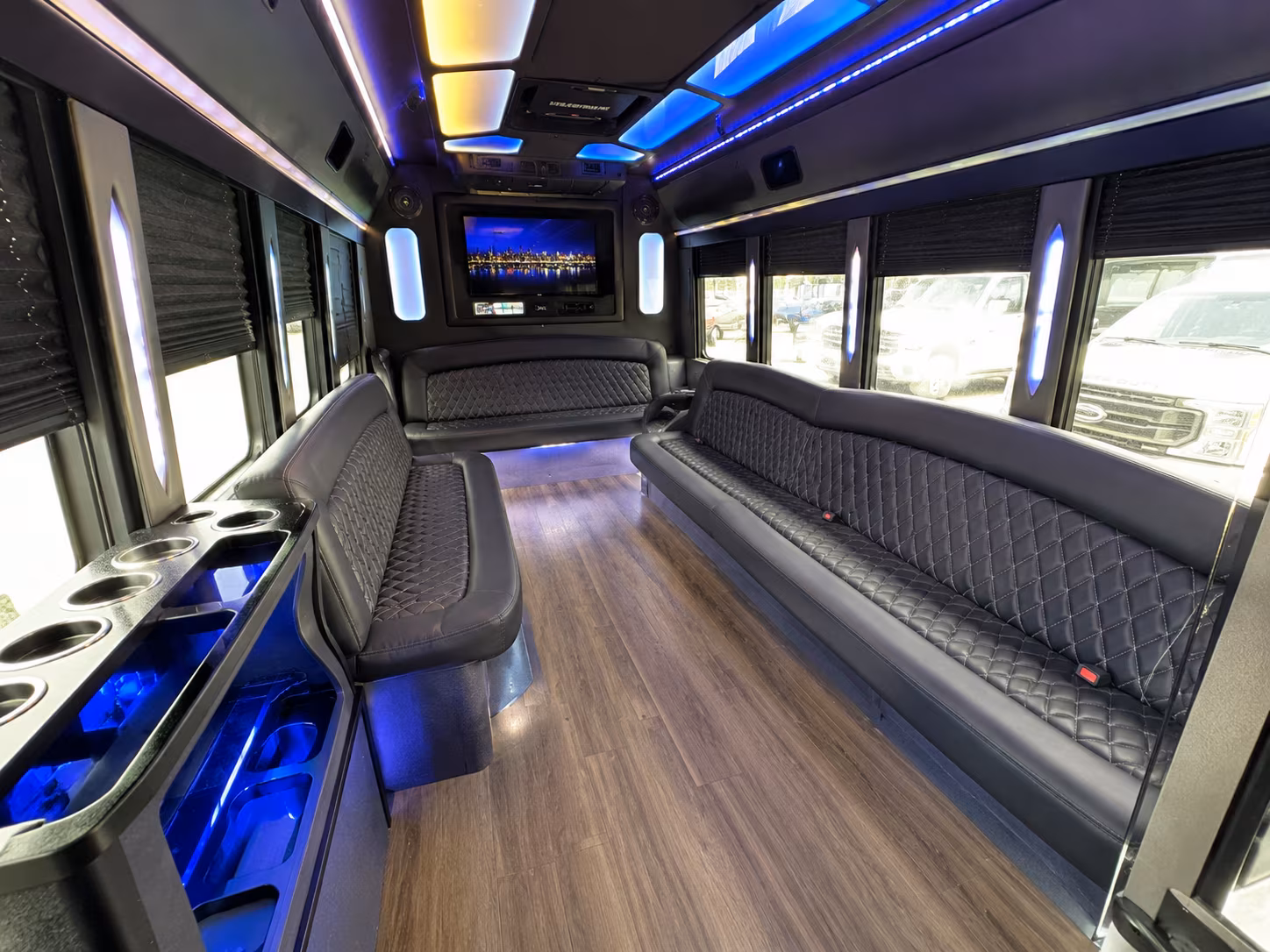28 Passenger Party Bus Inside