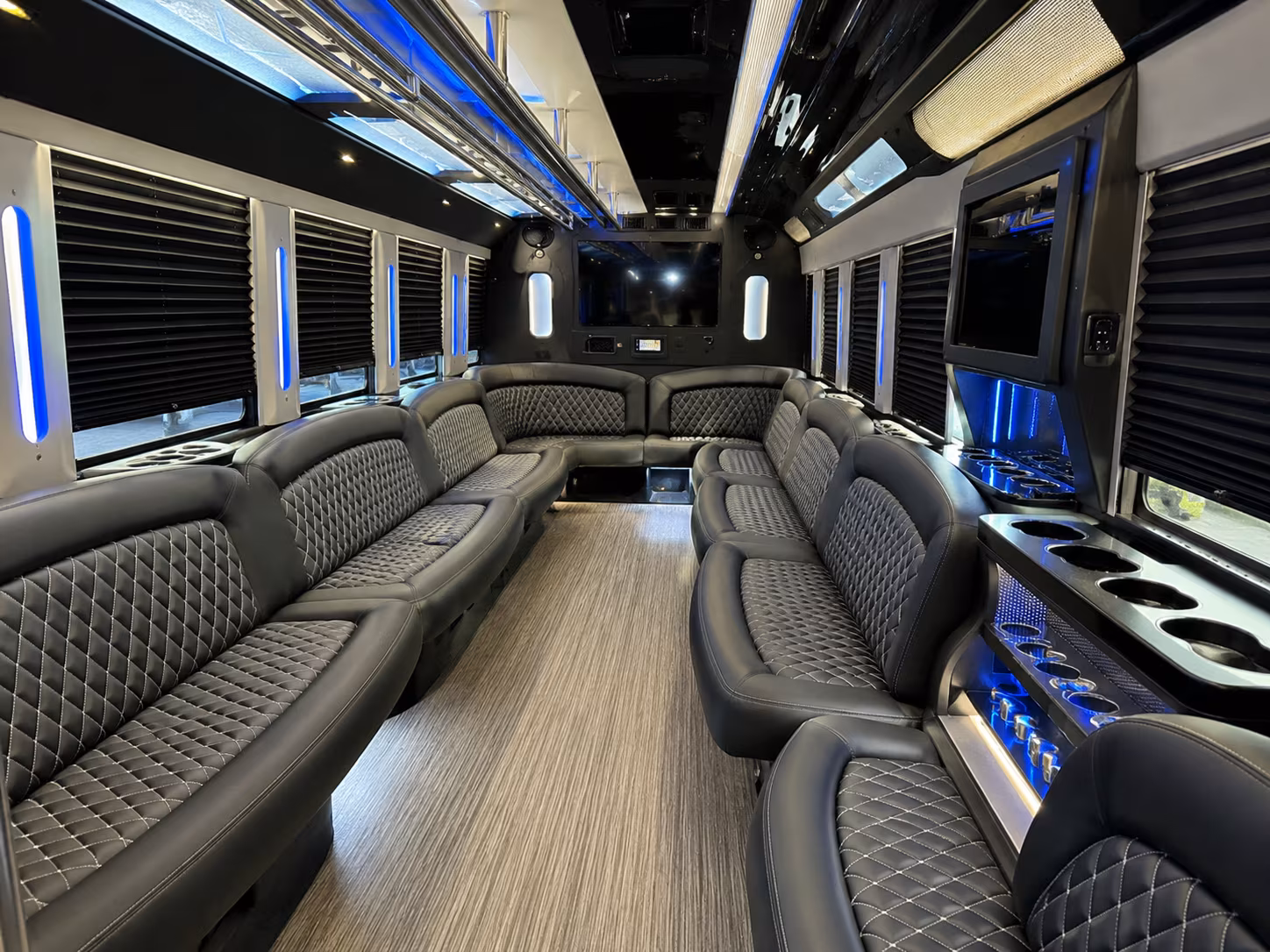28 Passenger Party Bus Interior