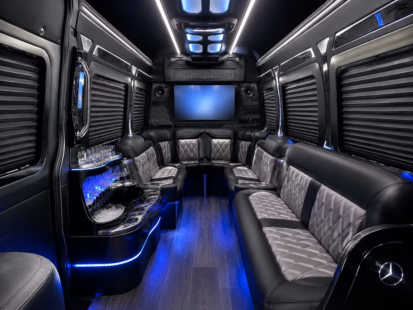 Jackson Corporate Transportation party bus exterior
