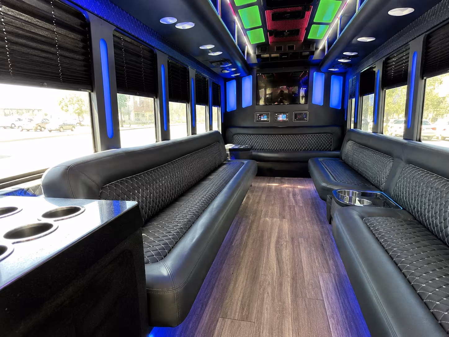 Jackson Private Event Transportation party bus exterior