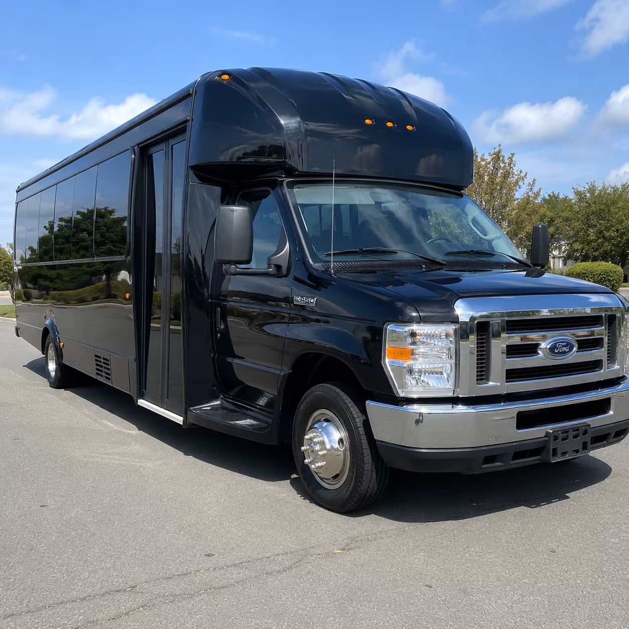 Jackson Private Event Transportation party bus exterior