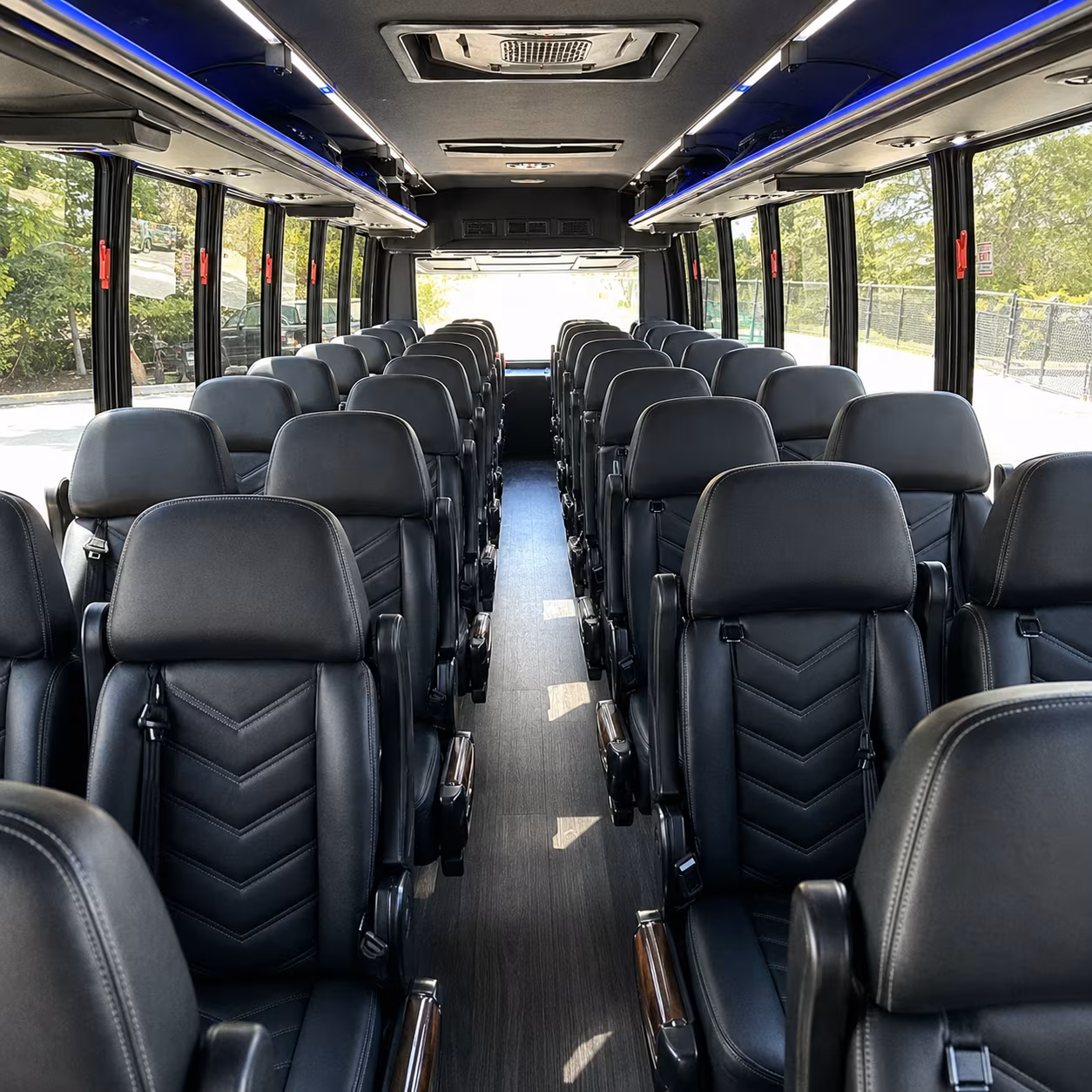 Jackson School Event Transportation party bus exterior