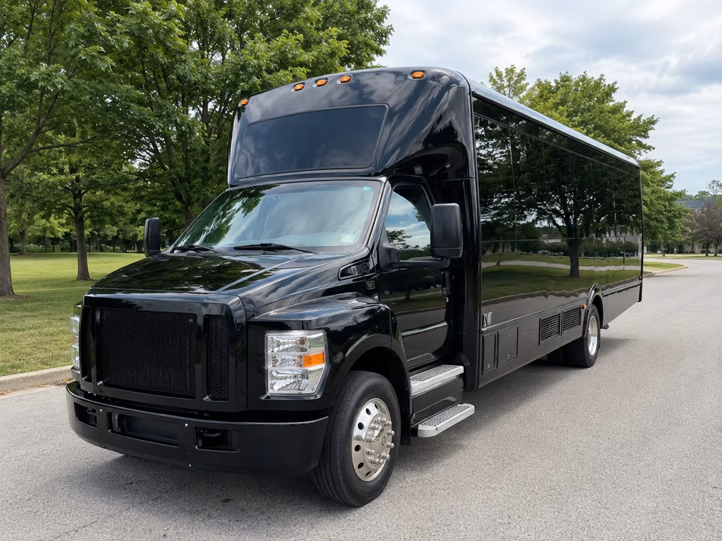 Jackson Wedding Transportation party bus exterior