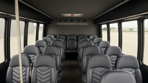 Interior of Charter Bus Company Jackson's 25 Passenger Mini Bus in Jackson