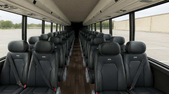 Interior of Charter Bus Company Jackson's 35 Passenger Mini Bus in Jackson