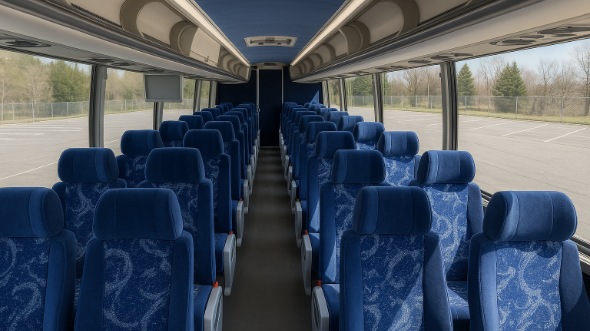 Interior of Charter Bus Company Jackson's 47 Passenger Charter Bus in Jackson