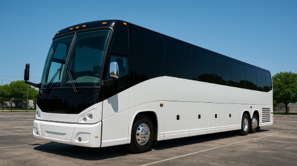 Exterior of Charter Bus Company Jackson's 48 Passenger Charter Bus in Jackson