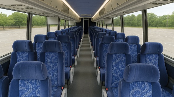 Interior of Charter Bus Company Jackson's 51 Passenger Charter Bus in Jackson