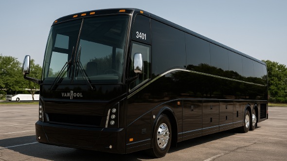 Exterior of Charter Bus Company Jackson's 51 Passenger Charter Bus in Jackson