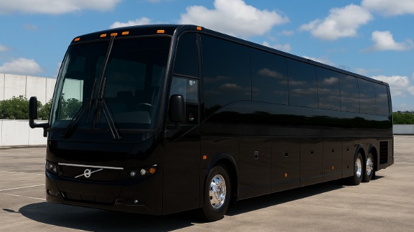 Exterior of Charter Bus Company Jackson's 54 Passenger Charter Bus in Jackson