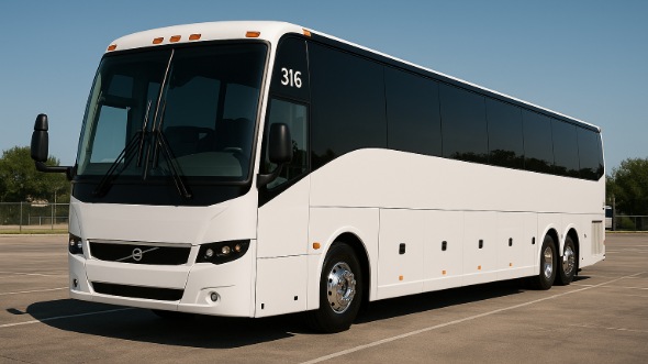 Exterior of Charter Bus Company Jackson's 55 Passenger Charter Bus in Jackson