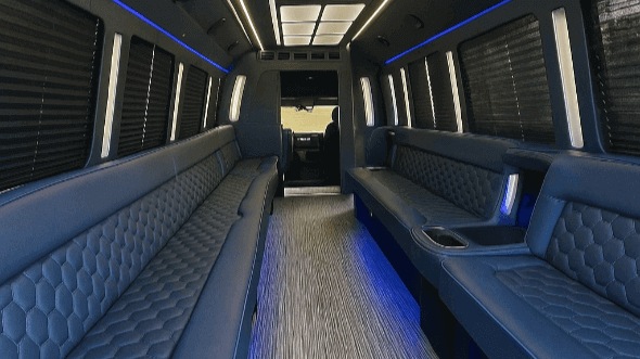 jackson 20 passenger party bus interior