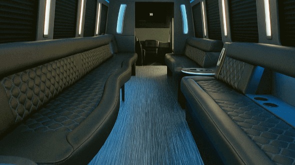 jackson 40 passenger party bus inside