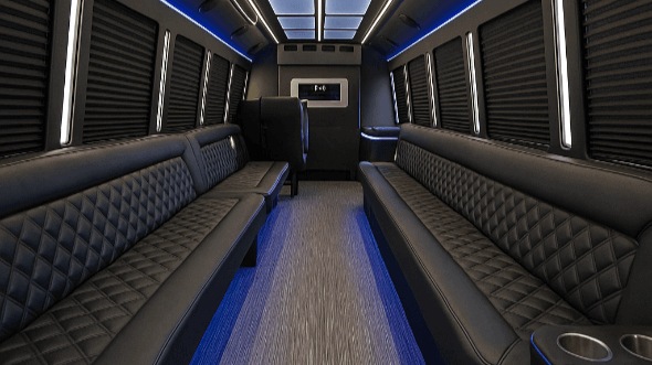 jackson 50 passenger party bus interior